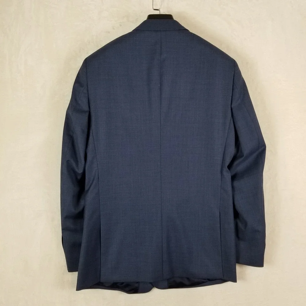 Banana Republic Suit Jacket Mens 40R Blue‎ Slim Fit Marzotto Italian Wool Blazer